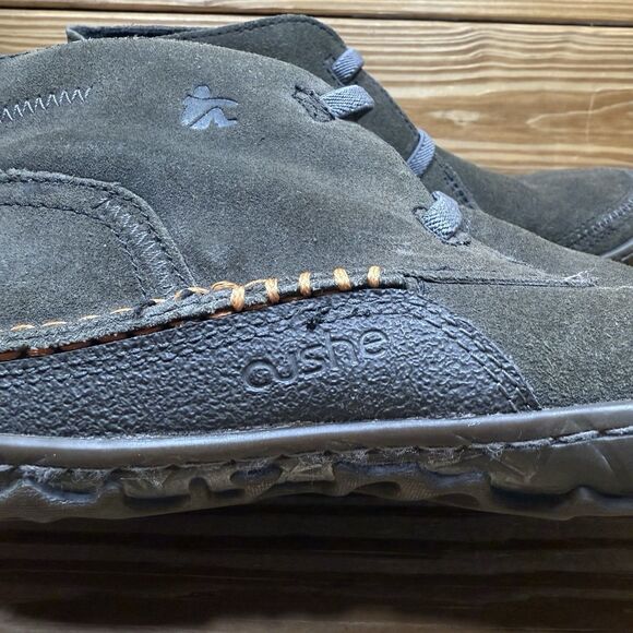 Cushe Men’s 7 Evo Desert Shoes Dark Gray Leather Pull On Ankle Boots - Picture 3 of 10